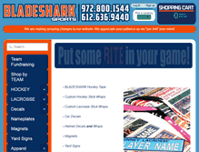 Tablet Screenshot of bladesharksports.com